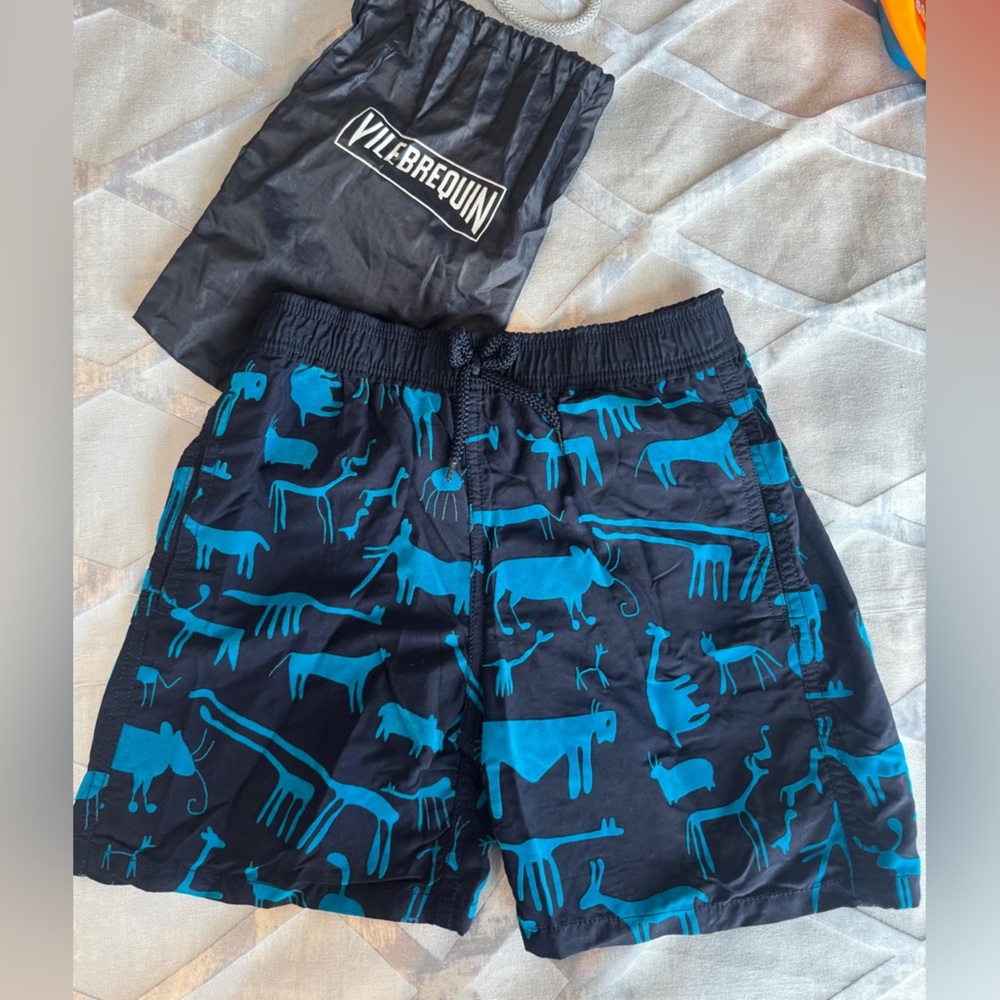 Villager Kids Swim Shorts - Black and Blue